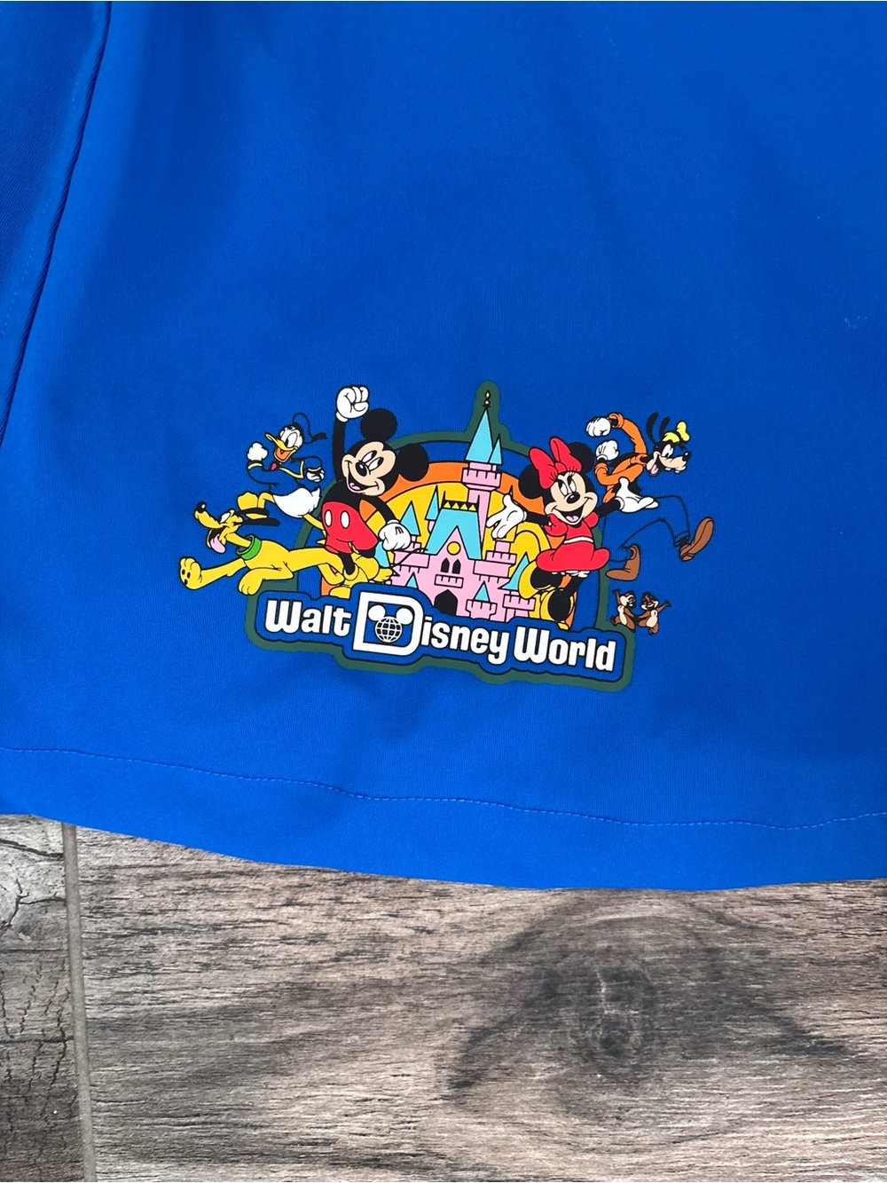 Disney Royal Blue Mini Skort with Character Patch kids sz:M preowned 183# - Picture 4 of 10